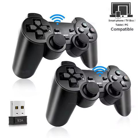 2 PCS 2.4G Wireless Gamepad No Delay PC Game Controller USB Joystick For PC Android TV Controle for 