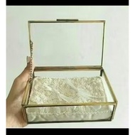 Best seller hampers box. glass box. glasbox. terrarium 12, 12, 12cm high 6cm