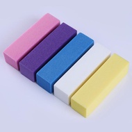 [Ready Stock] 1Pc Pink Blue Sanding Sponge Nail Buffers Files Polishing No Hurt Nail Art Nail Tool