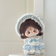 Popular 20cm Baby Clothes 20cm Doll Clothes Cute Cotton Doll Clothes Non-Attribute Doll Dress Up Blu