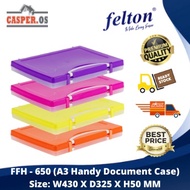 Felton A3 Handy Document Case | A3 File | Document Case | File plastik | File Folder (FFH 650) [RAND