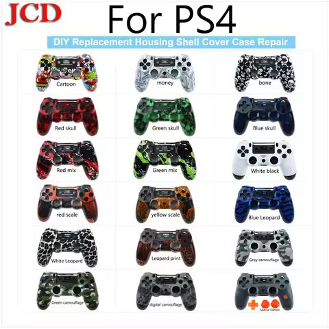 JCD New for PS4 V1 Controller Custom Clear Housing Shell Cover for PS4 Repair For Sony for PS 4 Limi