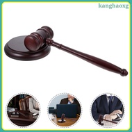 1Set Wooden Gavel for Playing Use Dark Brown Hardwood  kanghaoxg