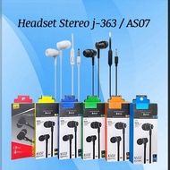 Hf Handsfree hf Headset Branded AS07 Bass Murah Meriah