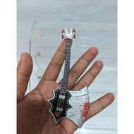 KISS GENE SIMMONS SIGNATURE AXE BASS GUITAR MINIATURE