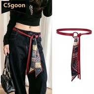 C5GOON Vintage Punk PU Waist Belt Bohemian Thin Decorative Women Belt For Jeans Dress Decoration Clo