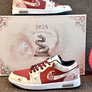 2025新品莆田纯原aj1蛇年限定情侣AJ1男女复古休闲低帮运动鞋板鞋Putian Pure Original aj1 Year of the Snake Limited Couple AJ20251