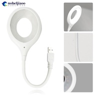 NOBELJIAOO LED Smart Voice Control Night Light USB 5V Portable Table Reading Lamp Sound Sensor Besid