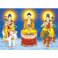 Full 5D diamond painting - full self-applied three-world Buddha painting