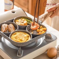 4 Compartment Non-Stick Pan for Frying Eggs and Baking
