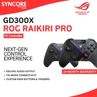 ROG GD300X Raikiri Pro PC Controller OLED display 4 rear buttons selectable triggers ESS DAC