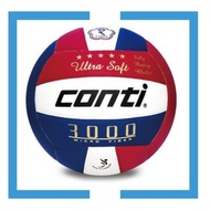 Free Ball Bag [CONTI] 3000 Series Top Microfiber Patch Volleyball DVV1 First Class Formal Game V3000