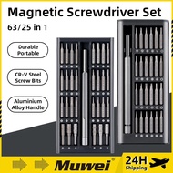 63 in 1 Precision Screwdriver Set Gadget Screw Driver Set Dismountable Magnetic Screw Driver Hex Phi