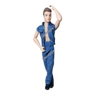 Barbie Ken doll wearing denim set ตุ๊กตาเคน จากการ์ตูนเรื่องบาร์บี้ ขยับแขนขยับหัวได้ งานสวย น่ารักม