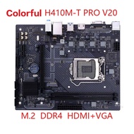 Colorful H410M-T PRO V20 Desktop Computer Main Board 1200 Pin M.2 Solid State H410M-K PRO V2
