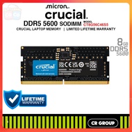 CocoCart SG Crucial DDR5-5600 SODIMM Laptop RAM CL46 - 8GB/16GB (Limited Lifetime Crucial Warranty)