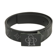 二手LOUIS VUITTONCeinture Metropole Vivienne 35mm Mascot 壓花 LV 標誌花 100/40 Monogram Noir 腰帶 M0048V