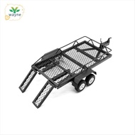 Black RC Car Metal Hitch Mount Trailer Upgrade Parts Accessories for 1/24 RC Trx4m Scx24 Fms24 FMS18