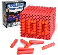 EKIND 100 Pcs 7.2cm Refill Bullet Foam Darts Compatible for Nerf N-Strike Elite Series Blasters Kid Toy Gun (Red)