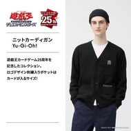 <現貨包順豐> GU x 遊戲王 25週年 針織外套 冷衫 YGO YuGiOh 栗子球 長袖上衣 長袖衫 黑色 男裝女裝 中性 男女合用 unisex 正版 25周年紀念系列 遊戲王周邊 冬天衫 S