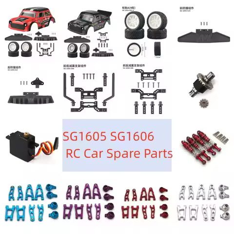 SG1605 SG1606 SG-1605 SG-1606 SG1603 SG1604 1/16 RC Car Spare Parts car shell tire bumper Shock abso