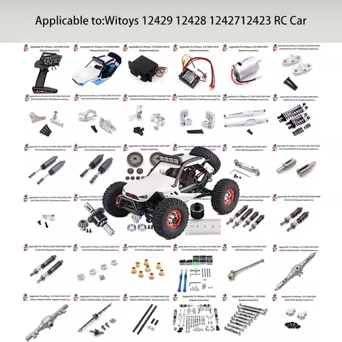 Wltoys12428 12423 12427 12429 1/12 RC Upgrade Aluminum Modification Upgrade Parts Shock Absorption G