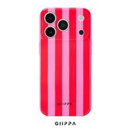 1 ชิ้น เคสโทรศัพท์ลายทางสีแดงและชมพูสำหรับ Phone 17 Pro Max เข้ากันได้กับ Phone 16 Pro Max, 15 Pro M