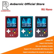 ANBERNIC RG Nano Mini game console emulator 1.54inch 240*240 key chain DDR2 Linux System PS1 GBA Arc