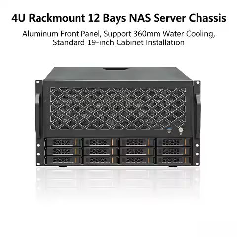 12 Bay Desktop Rack Mount NAS Enterprise Storage Server Supports 360 Cold Line Data Storage