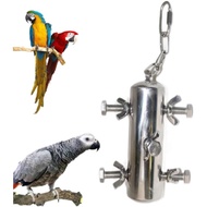 Mainan Burung Beo Keluli Tahan Karat, Mainan Gigitan Gantung untuk Burung Beo, Mainan Burung Macaw B