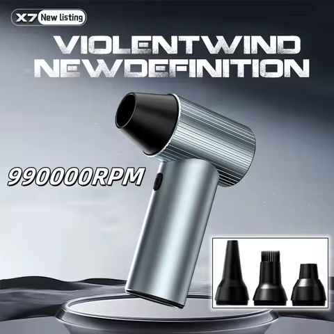Handheld Mini Turbo Violent Fan Brushless Motor 90000RPM X7 Violent Blower Turbo Jet Fan 45M/S Indus
