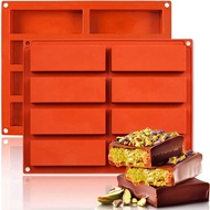BCF Chocolate Moulds Silicone Deep, Rectangular Chocolate Mould Silicone, Cereal Bar Baking Mould, C