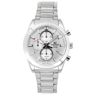 [Creationwatches]  Casio Edifice Classic Standard Chronograph Analog Silver Dial Quartz EFB-710D-7A 100M Mens Watch