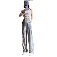 【READY STOCK AT Johor】 Hotgirl⭐ Cargo Pants Women Thin Slimming Wide Leg Pants Loose Casual Pants