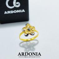 ARDONIA Cincin Bunga Fancy Emas 375 (9K Gold / 375 Gold)