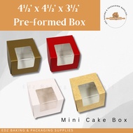 Small Cake Box 4½” x 4½” x 3½” High Quality RM Boxes