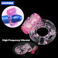 Vibrating Ring Penis Crystal Silicone Vibrator Ring Sex Toy For Men