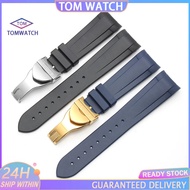 Adapted For Tudor Watch Strap 1958 Black Bay Bronze Silicone Strap for 22mm Tudor Rubber Strap