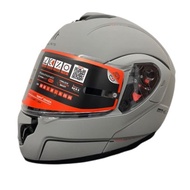 MT HELMET ATOM SV SOLD A12 MATTE GRAY FLIP UP FULL FACE HELMET ATOM SV  ORIGINAL FROM SPAIN <SOLID M