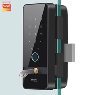 Smart Fingerprint Lock door Access Control APPglass Glass Door Office Graffiti Door Lock Combination