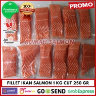 Salmon Fillet Segar 1 Kg / Ikan Salmon Segar Premium Gratis Ongkir