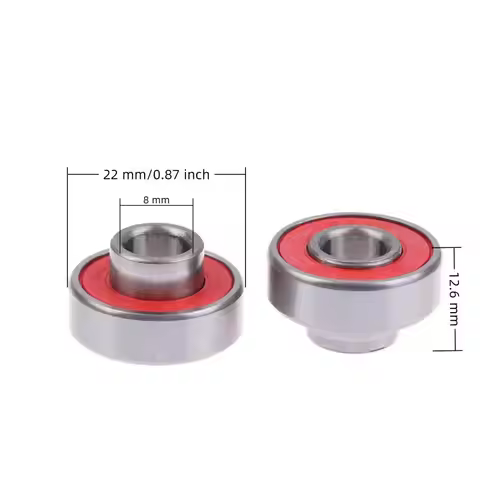 【rrkxa】4/8Pcs 608-2RS Long Plate Integrated Bearing Hoverboard Skateboard High Speed Silent Speed Be