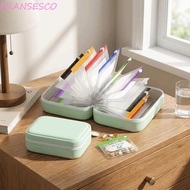 FRANCESCO 7-Day Color-Coded Pill Organizer Set, Waterproof PU Leather Zip Pouches, Portable Moisture