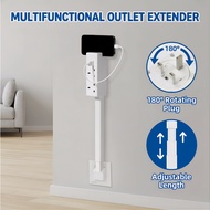 [SG] Outlet Extender Adjustable Length Power Outlets Extender Power Socket Rotatable Plug