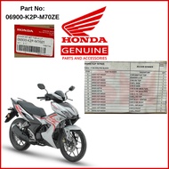 SM Cover Set Red - Force Silver Metallic (2024)（ 06900-K2P-M70ZE ）RS-X 💯 Honda Original Ready Stock