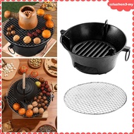 [SzluzhenbcMY] Charcoal Hibachi Grill Mini BBQ Charcoal Grill Patio Cast Iron Camping Stove