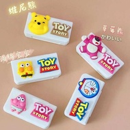 pill box medicine pill box Portable Cute Portable Morning Evening Pill Box Small Pill Box Medicine P