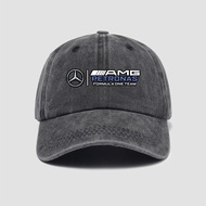 topi lelaki cap men AMG Mercedes Team Uniform Racing Uniform Formula Cap Hat Baseball Cap Sun Hat Me