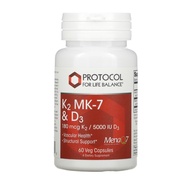 K2 MK-7 & D3 Vitamin, 60 veg capsules