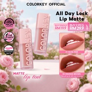 COLORKEY All Day Lock Matte Lip Cream, Quick Dry Waterproof High Pigment Transfer Resistant Breathab